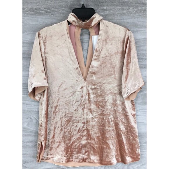 A.L.C. Blaise Velvet Choker Top - Picture 2 of 3